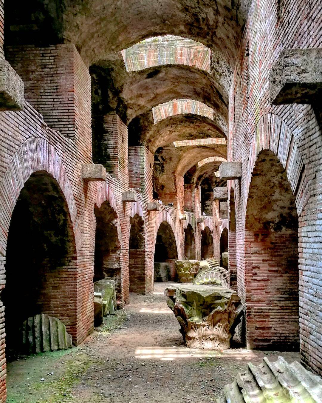 Pozzuoli amphitheater, underground